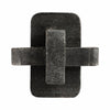 Decorative Knot Sculpture | 5" Black Marble | Retro Geometric Accent