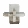 Knot Sculpture | Modern Intersecting Geometric Design | 9" White Marble
