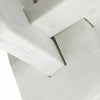 Knot Sculpture | Modern Intersecting Geometric Design | 9" White Marble