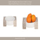 Ulph Decorative Marble Bowl with Onyx stand | White-Tan |10 Inch Round