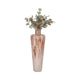 24" Tall Decorative Urn Flower Vase | Nude Drip Finish | Ivory Glass