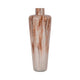 24" Tall Decorative Urn Flower Vase | Nude Drip Finish | Ivory Glass