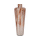 24" Tall Decorative Urn Flower Vase | Nude Drip Finish | Ivory Glass