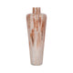 24" Tall Decorative Urn Flower Vase | Nude Drip Finish | Ivory Glass