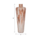 24" Tall Decorative Urn Flower Vase | Nude Drip Finish | Ivory Glass