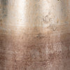 Decorative Flower Vase | Curved Glass Tall Body w Metallic Gold Ombre