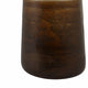 31" Tall Floor Vase | Cylinder Shape | White & Gold Ombre Finish