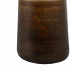 31" Tall Floor Vase | Cylinder Shape | White & Gold Ombre Finish