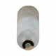 31" Tall Floor Vase | Cylinder Shape | White & Gold Ombre Finish