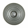 Ribbed Pedestal Decor Bowl | Silvertone & Brown Metallic Ombre Finish | 9" Glass