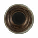 Ribbed Pedestal Decor Bowl | Silvertone & Brown Metallic Ombre Finish | 9" Glass