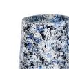 Shawz Decorative Vase | Tapered Bottom Glass | White-Blue Arctic 16"