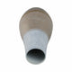 Decorative Flower Vase | 21" Ombre Gold White Metallic Glass Finish