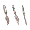 Decorative Magnifying Glass Set of 3 | Coastal Icon Handles | Silver Metal