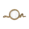 Snake Decorative Magnifying Glass | 9" Gold Aluminum & Glass