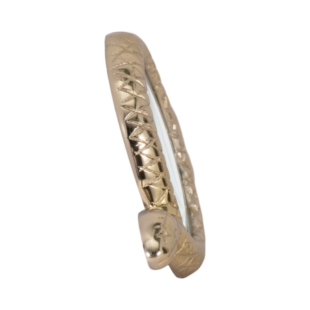 Snake Decorative Magnifying Glass | 9" Gold Aluminum & Glass