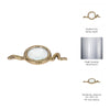 Snake Decorative Magnifying Glass | 9" Gold Aluminum & Glass