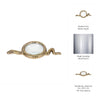 Snake Decorative Magnifying Glass | 9" Gold Aluminum & Glass