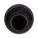 Traditional Flower Vase | Classic Textured Bands | 12" Black Terracotta