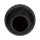 Traditional Flower Vase | Classic Textured Bands | 12" Black Terracotta