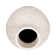 Traditional Flower Vase | 16" Textured Ivory Terracotta w Raised Band