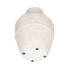 Traditional Flower Vase | 16" Textured Ivory Terracotta w Raised Band