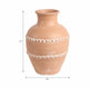 Wreno Traditional Decorative Vase | Round Body | Red Terracotta 17"