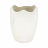 Rhys Decorative Vase | Abstract Textured Design | Ivory Terracotta 12"