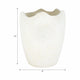 Rhys Decorative Vase | Abstract Textured Design | Ivory Terracotta 12"