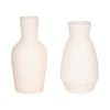 Narrow Neck Vase | Rounded Body | Natural Textured Ivory Terracotta 16"