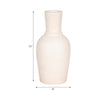 Narrow Neck Vase | Rounded Body | Natural Textured Ivory Terracotta 16"