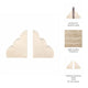 Modern Decorative Cloud Bookends Set of 2 | Tan Brown Sculptural Travertine