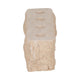 Decorative 4 Taper Candle Holder | Live Edge Style Tan Brown Travertine