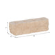 Decorative 4 Taper Candle Holder | Live Edge Style Tan Brown Travertine