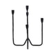 Leny 5 Taper Candle Holder | 16" Tall Black Forged Iron Accent