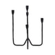 Leny 5 Taper Candle Holder | 16" Tall Black Forged Iron Accent