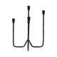 Leny 5 Taper Candle Holder | 16" Tall Black Forged Iron Accent