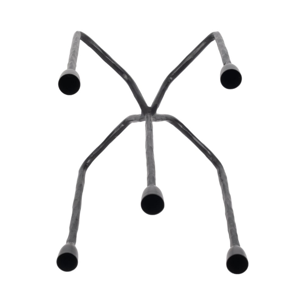 Leny 5 Taper Candle Holder | 16" Tall Black Forged Iron Accent