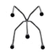Leny 5 Taper Candle Holder | 16" Tall Black Forged Iron Accent