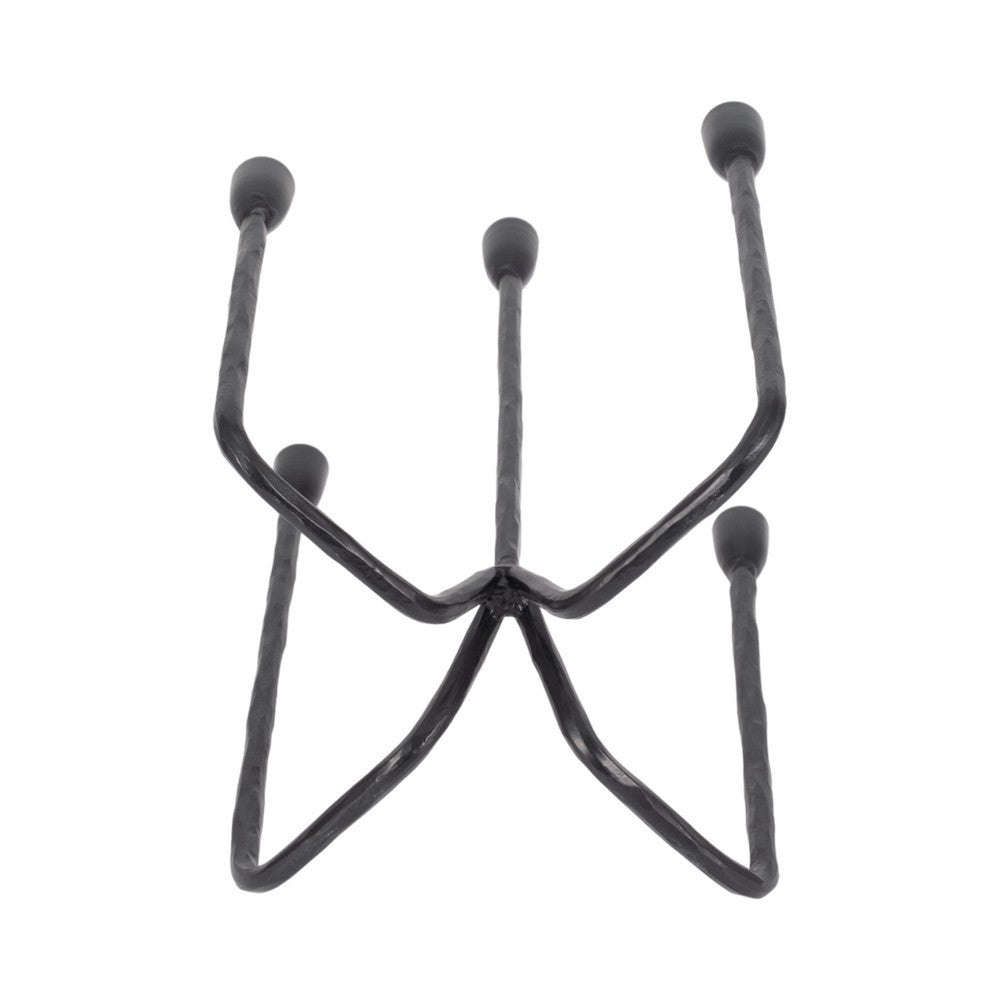 Leny 5 Taper Candle Holder | 16" Tall Black Forged Iron Accent