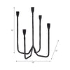 Leny 5 Taper Candle Holder | 16" Tall Black Forged Iron Accent