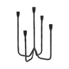 Leny 5 Taper Candle Holder | 16" Tall Black Forged Iron Accent