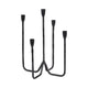 Leny 5 Taper Candle Holder | 16" Tall Black Forged Iron Accent