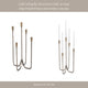 Leny 5 Taper Candle Holder | 16" Tall Bronze Forged Iron Accent