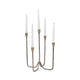 Leny 5 Taper Candle Holder | 16" Tall Bronze Forged Iron Accent
