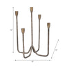 Leny 5 Taper Candle Holder | 16" Tall Bronze Forged Iron Accent