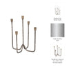 Leny 5 Taper Candle Holder | 16" Tall Bronze Forged Iron Accent