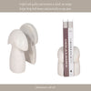 Decorative Mushroom Bookend Set of 2 | Cute Accents | White Veined Marble