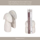 Decorative Mushroom Bookend Set of 2 | Cute Accents | White Veined Marble