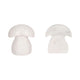 Decorative Mushroom Bookend Set of 2 | Cute Accents | White Veined Marble